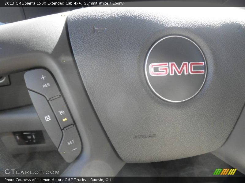 Summit White / Ebony 2013 GMC Sierra 1500 Extended Cab 4x4
