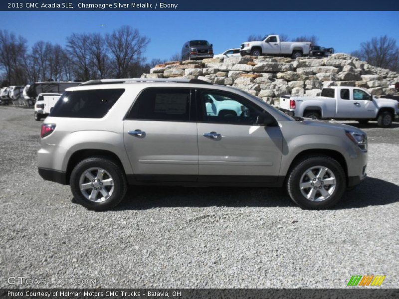 Champagne Silver Metallic / Ebony 2013 GMC Acadia SLE