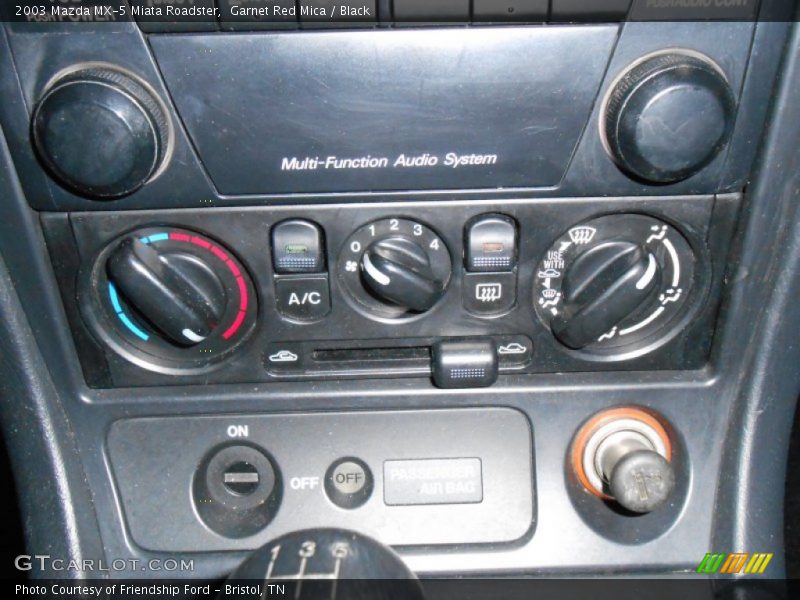 Controls of 2003 MX-5 Miata Roadster