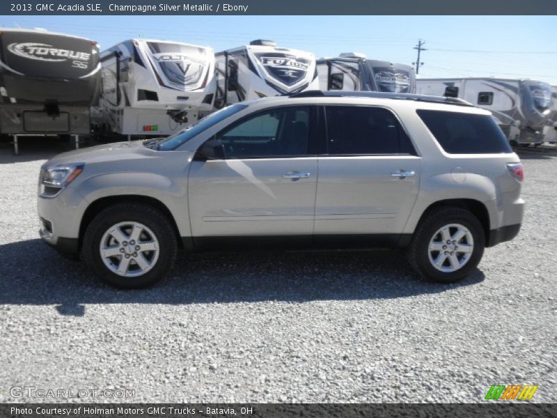 Champagne Silver Metallic / Ebony 2013 GMC Acadia SLE