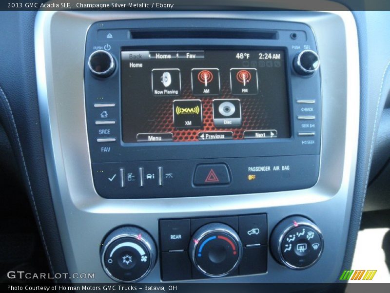 Champagne Silver Metallic / Ebony 2013 GMC Acadia SLE