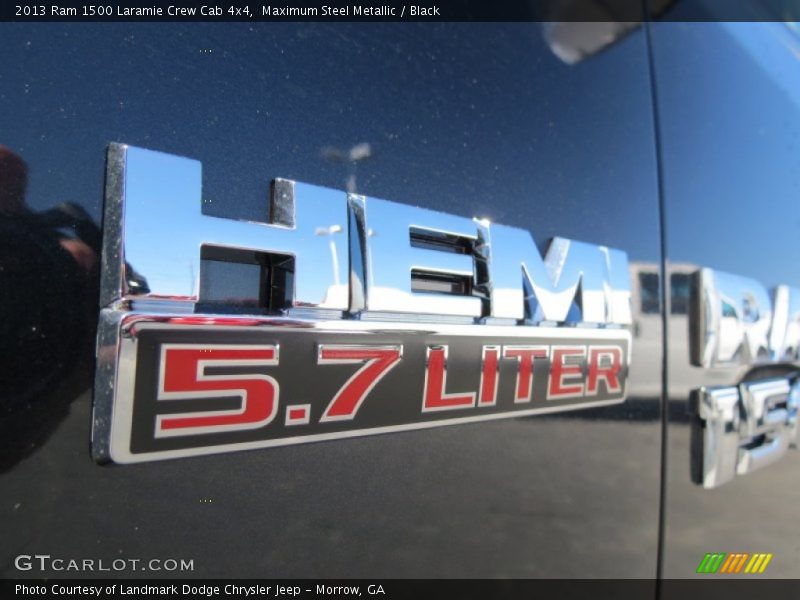 Maximum Steel Metallic / Black 2013 Ram 1500 Laramie Crew Cab 4x4