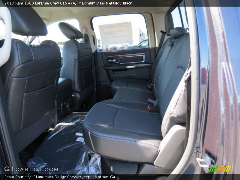Rear Seat of 2013 1500 Laramie Crew Cab 4x4