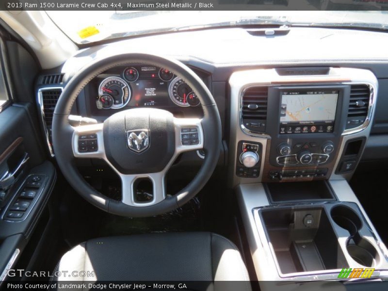 Maximum Steel Metallic / Black 2013 Ram 1500 Laramie Crew Cab 4x4