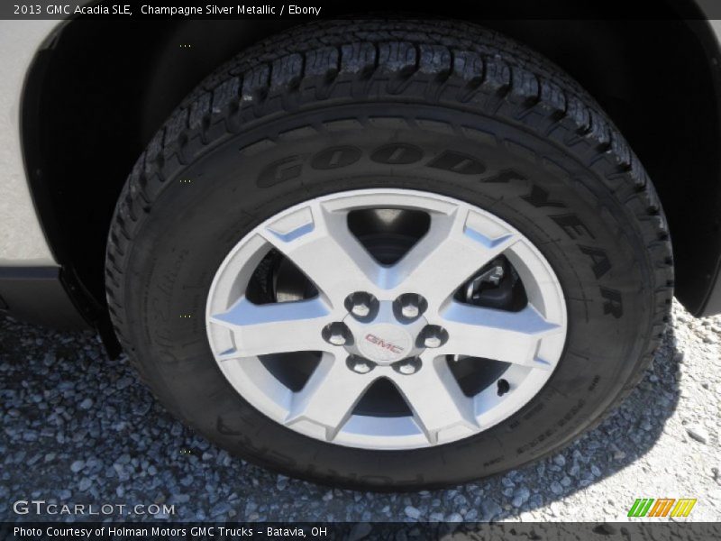 Champagne Silver Metallic / Ebony 2013 GMC Acadia SLE