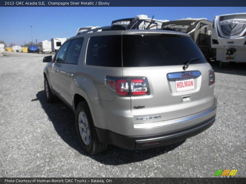Champagne Silver Metallic / Ebony 2013 GMC Acadia SLE