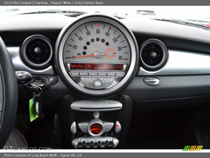 Pepper White / Grey/Carbon Black 2010 Mini Cooper S Hardtop