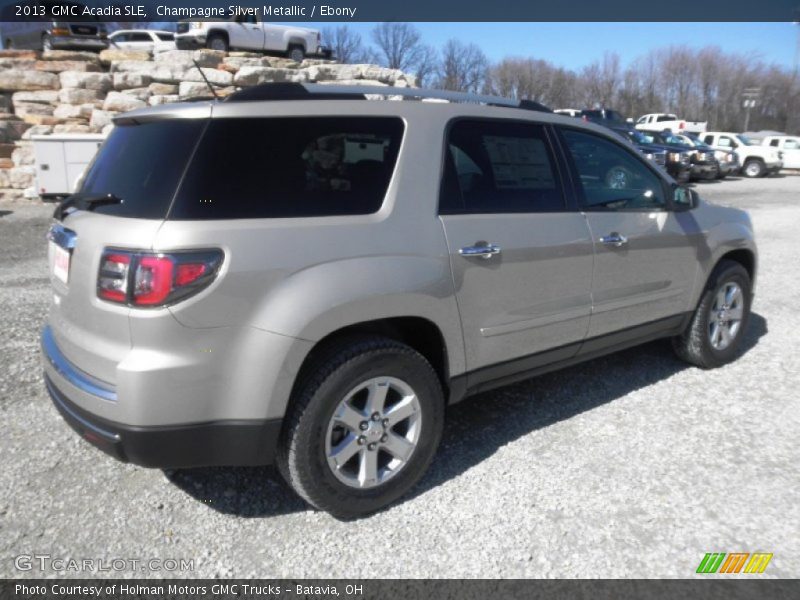 Champagne Silver Metallic / Ebony 2013 GMC Acadia SLE