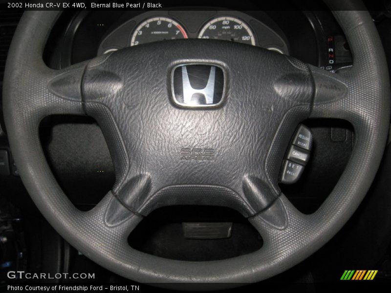 Eternal Blue Pearl / Black 2002 Honda CR-V EX 4WD