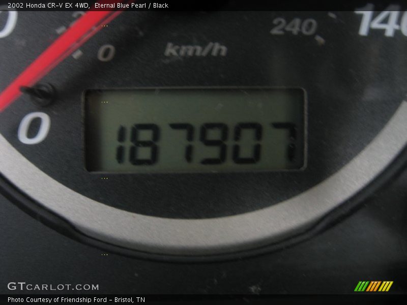 Eternal Blue Pearl / Black 2002 Honda CR-V EX 4WD