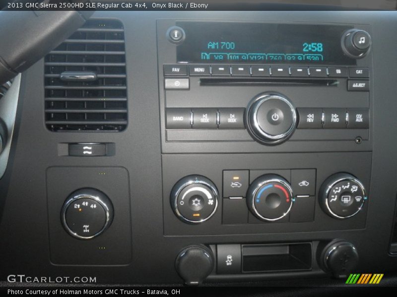 Onyx Black / Ebony 2013 GMC Sierra 2500HD SLE Regular Cab 4x4