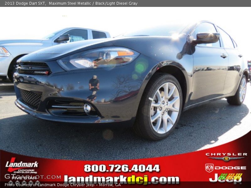 Maximum Steel Metallic / Black/Light Diesel Gray 2013 Dodge Dart SXT