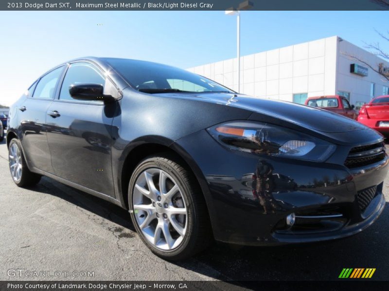 Maximum Steel Metallic / Black/Light Diesel Gray 2013 Dodge Dart SXT