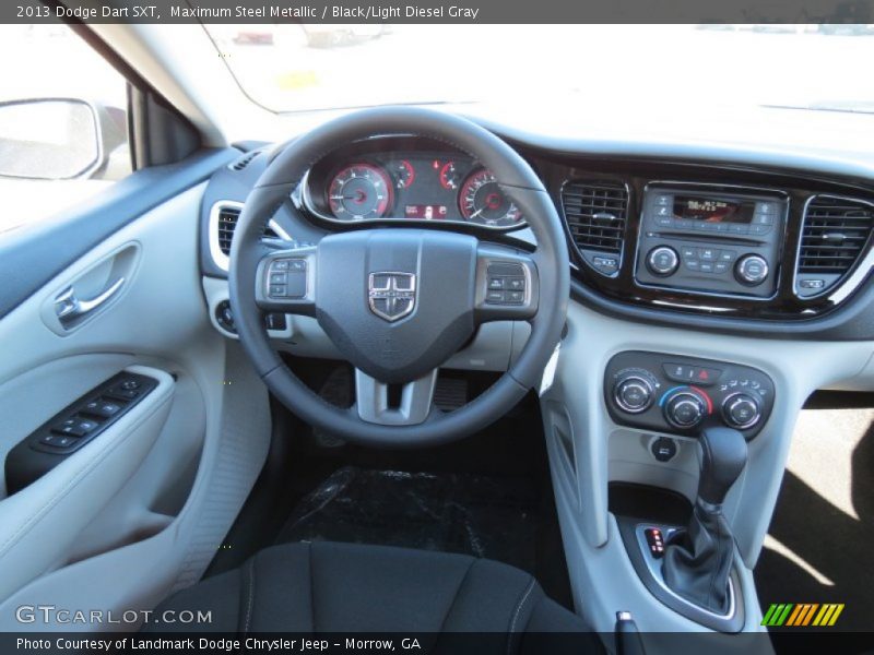 Maximum Steel Metallic / Black/Light Diesel Gray 2013 Dodge Dart SXT