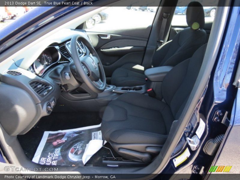 True Blue Pearl Coat / Black 2013 Dodge Dart SE