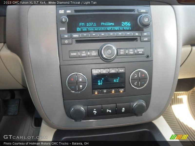 White Diamond Tricoat / Light Tan 2013 GMC Yukon XL SLT 4x4