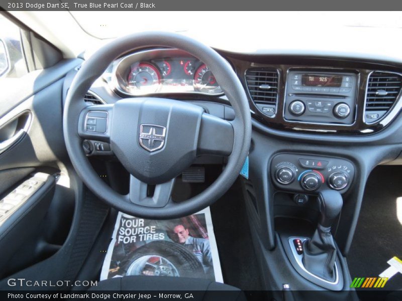 True Blue Pearl Coat / Black 2013 Dodge Dart SE