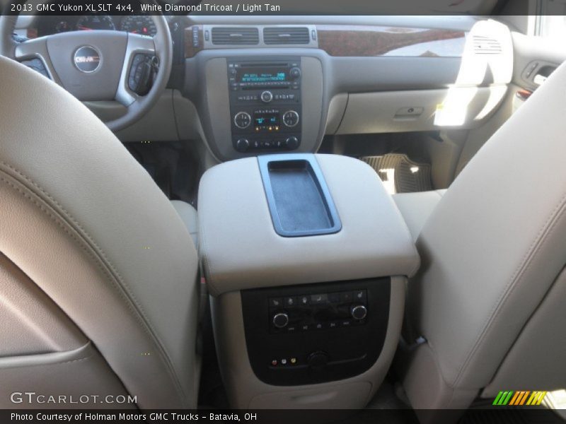 White Diamond Tricoat / Light Tan 2013 GMC Yukon XL SLT 4x4