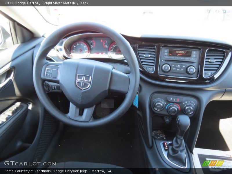 Bright Silver Metallic / Black 2013 Dodge Dart SE