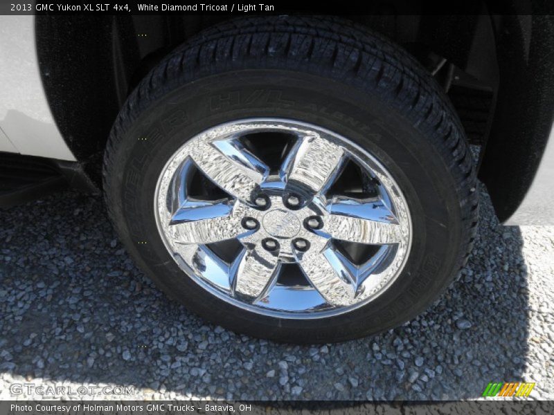 White Diamond Tricoat / Light Tan 2013 GMC Yukon XL SLT 4x4