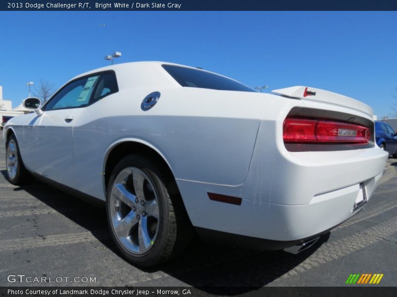 Bright White / Dark Slate Gray 2013 Dodge Challenger R/T