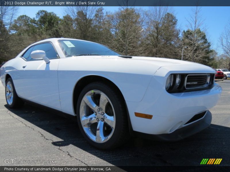 Bright White / Dark Slate Gray 2013 Dodge Challenger R/T