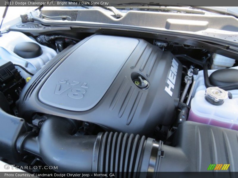 Bright White / Dark Slate Gray 2013 Dodge Challenger R/T