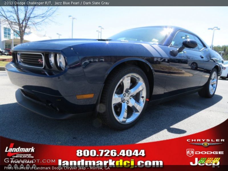Jazz Blue Pearl / Dark Slate Gray 2013 Dodge Challenger R/T