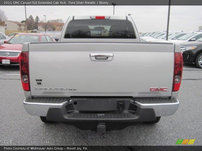 Pure Silver Metallic / Ebony 2011 GMC Canyon SLE Extended Cab 4x4