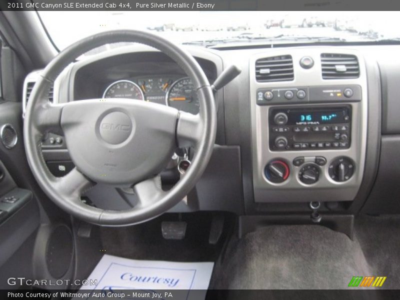 Pure Silver Metallic / Ebony 2011 GMC Canyon SLE Extended Cab 4x4