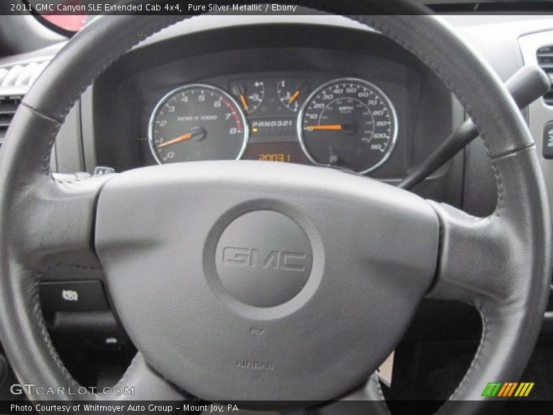 Pure Silver Metallic / Ebony 2011 GMC Canyon SLE Extended Cab 4x4