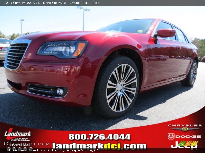 Deep Cherry Red Crystal Pearl / Black 2013 Chrysler 300 S V6