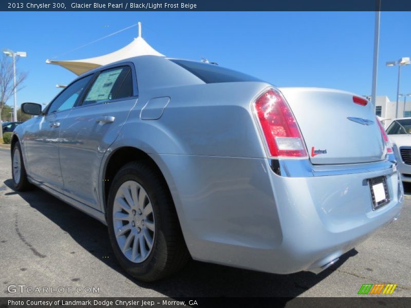 Glacier Blue Pearl / Black/Light Frost Beige 2013 Chrysler 300
