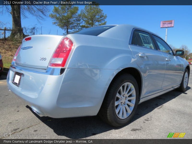 Glacier Blue Pearl / Black/Light Frost Beige 2013 Chrysler 300