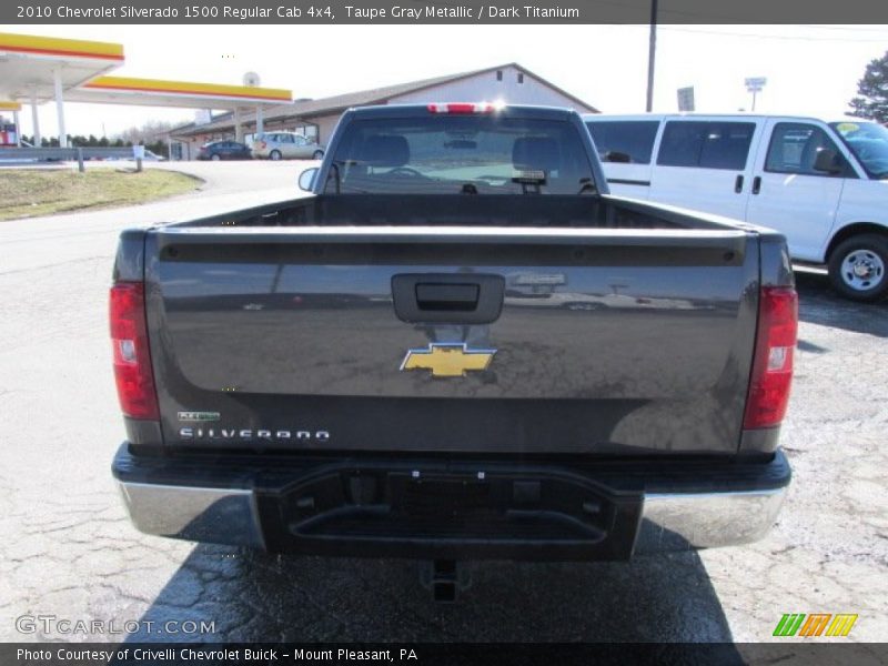 Taupe Gray Metallic / Dark Titanium 2010 Chevrolet Silverado 1500 Regular Cab 4x4