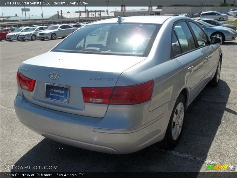 Radiant Silver / Gray 2010 Hyundai Sonata GLS