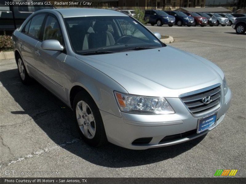 Radiant Silver / Gray 2010 Hyundai Sonata GLS