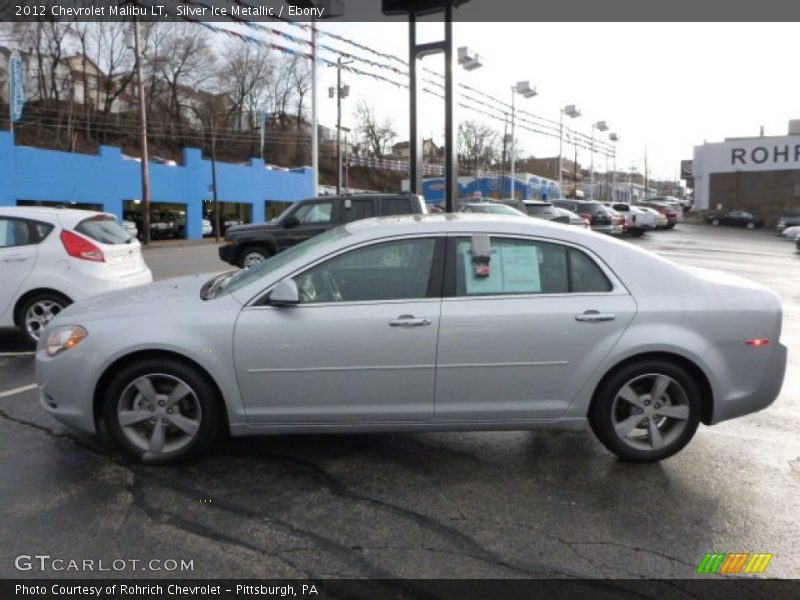 Silver Ice Metallic / Ebony 2012 Chevrolet Malibu LT