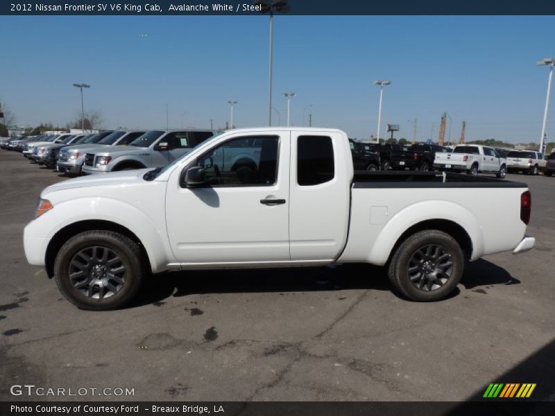 Avalanche White / Steel 2012 Nissan Frontier SV V6 King Cab