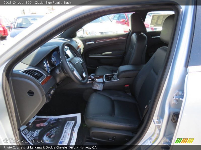 Glacier Blue Pearl / Black 2013 Chrysler 300