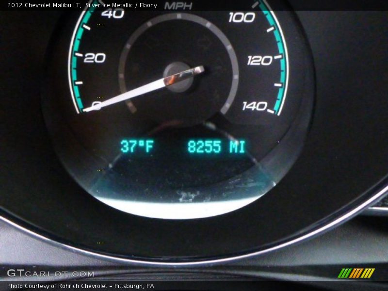 Silver Ice Metallic / Ebony 2012 Chevrolet Malibu LT