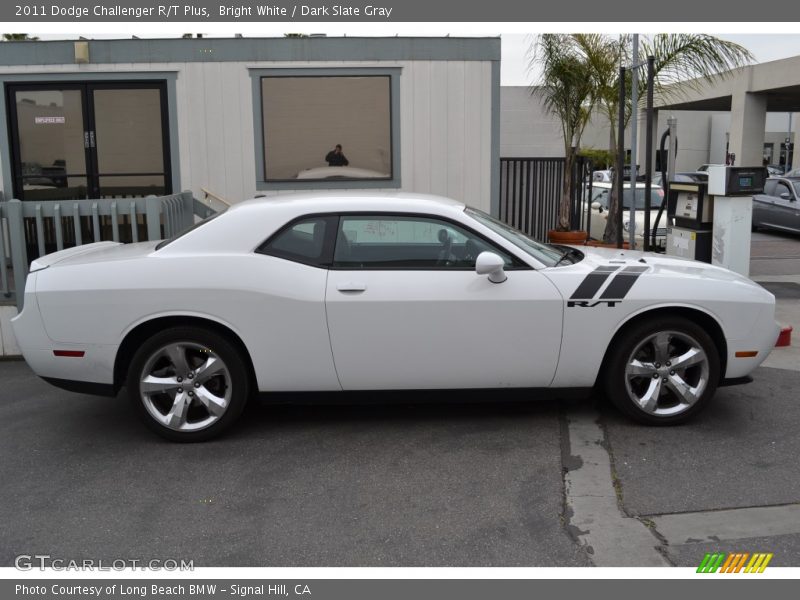 Bright White / Dark Slate Gray 2011 Dodge Challenger R/T Plus