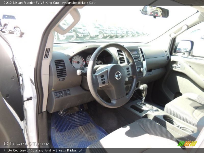 Avalanche White / Steel 2012 Nissan Frontier SV V6 King Cab