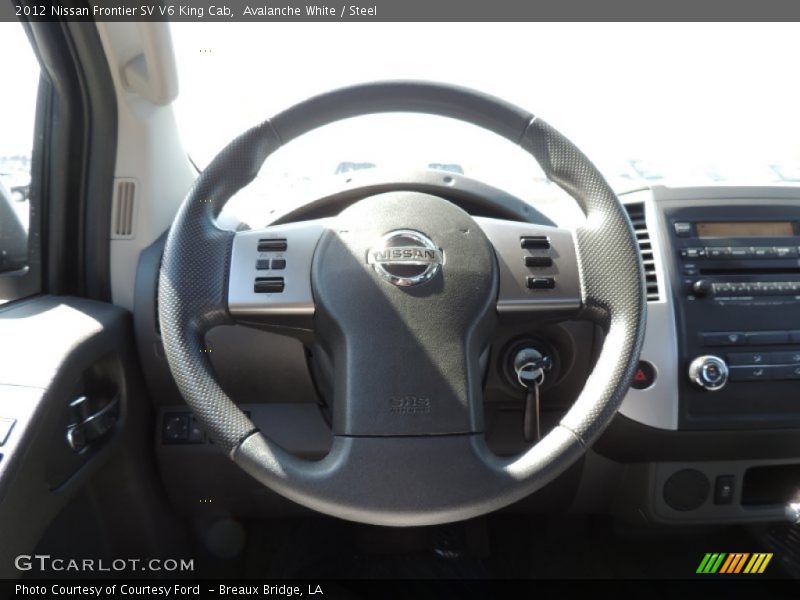 Avalanche White / Steel 2012 Nissan Frontier SV V6 King Cab
