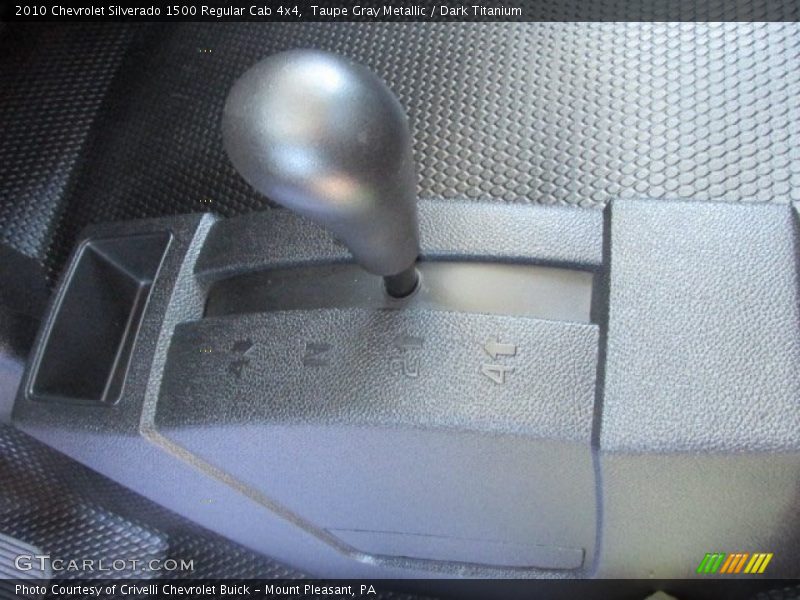 Taupe Gray Metallic / Dark Titanium 2010 Chevrolet Silverado 1500 Regular Cab 4x4