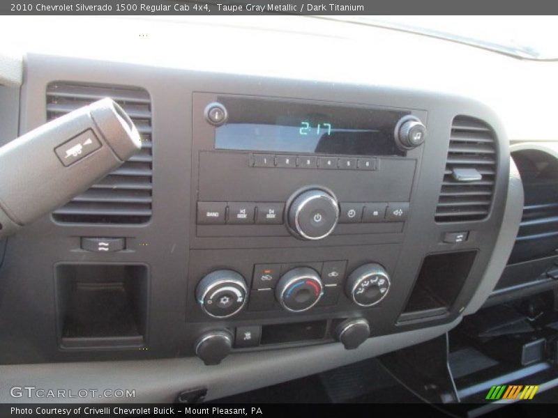 Taupe Gray Metallic / Dark Titanium 2010 Chevrolet Silverado 1500 Regular Cab 4x4
