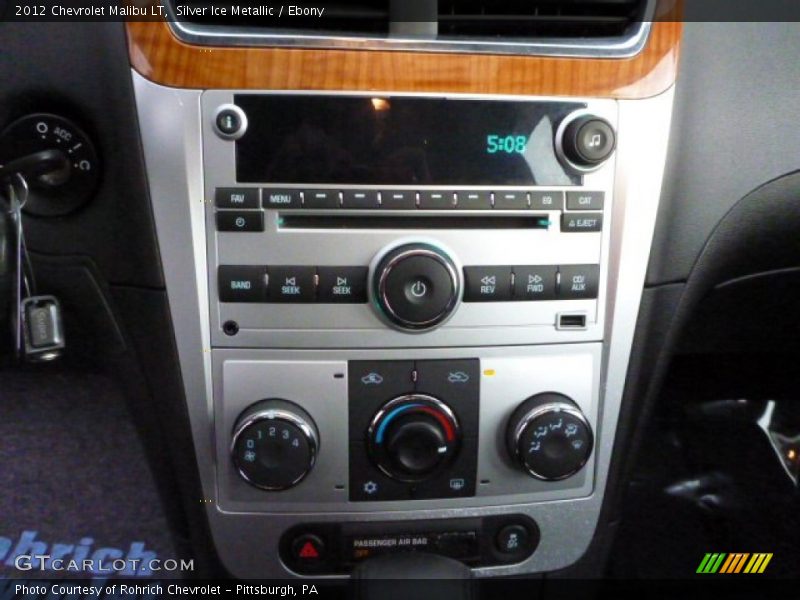 Silver Ice Metallic / Ebony 2012 Chevrolet Malibu LT