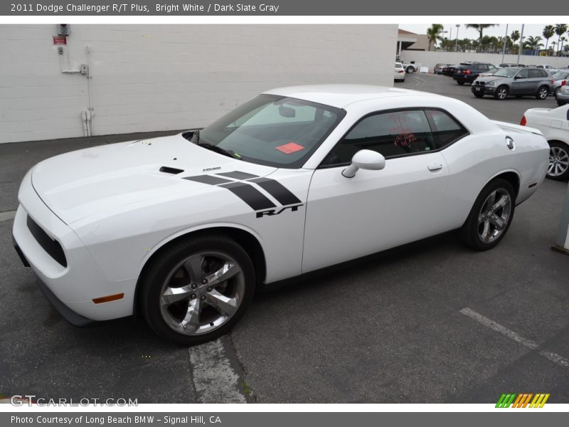 Bright White / Dark Slate Gray 2011 Dodge Challenger R/T Plus