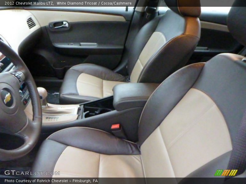 White Diamond Tricoat / Cocoa/Cashmere 2012 Chevrolet Malibu LTZ