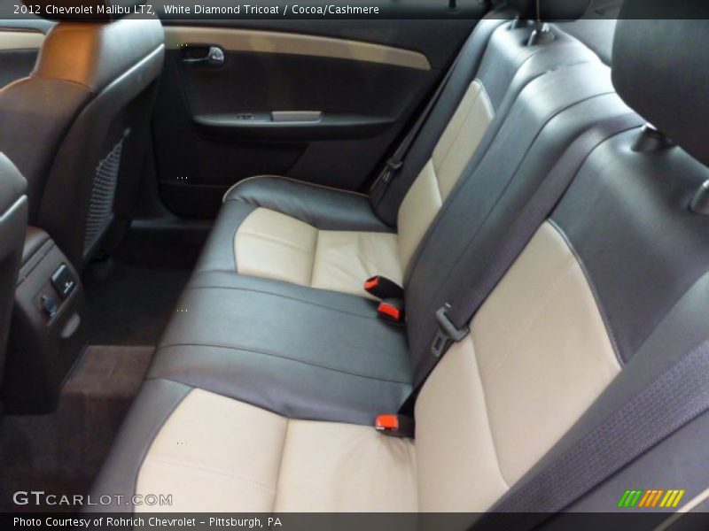 White Diamond Tricoat / Cocoa/Cashmere 2012 Chevrolet Malibu LTZ